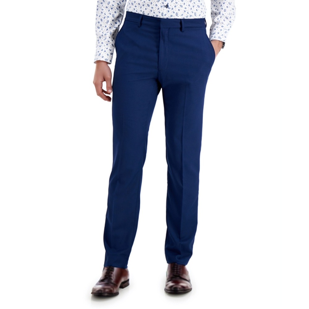 Kenneth Cole Reaction Dress Pants Mens 38x30 Blue‎ Business Casual Stretch NEW